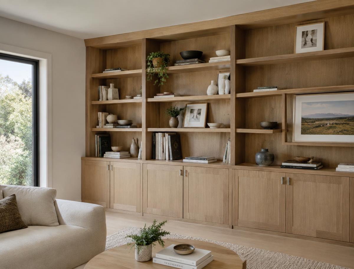 Built-In Living Room Shelving